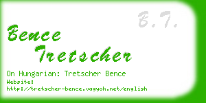 bence tretscher business card